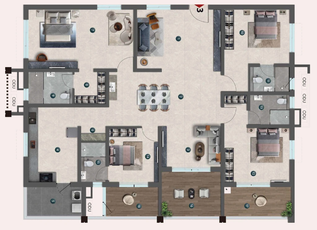4 BHK Builder Floor in Yula Neo in Kokapet, Hyderabad - Image 920911