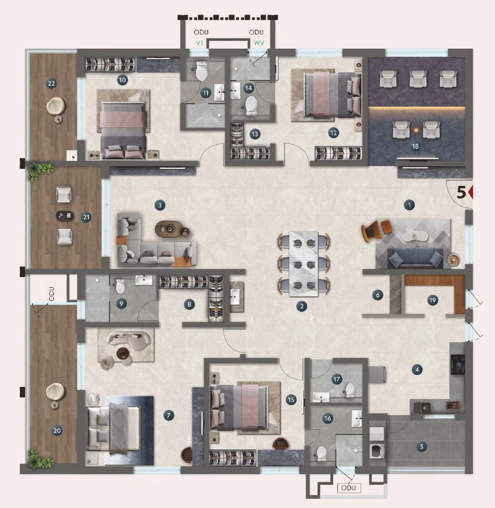 4 BHK Flat in Yula Neo in Kokapet, Hyderabad - Image 920915