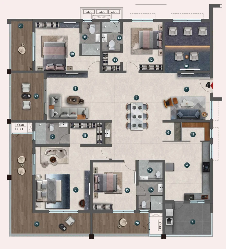 4 BHK Flat in Yula Neo in Kokapet, Hyderabad - Image 920916