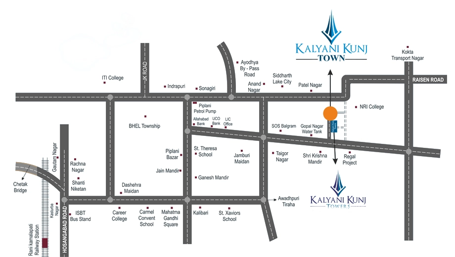 Location of Kalyani Kunj Town - Image 409869