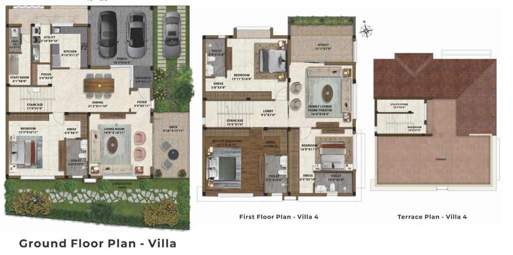 4 BHK House/Villa in Infinium Central 16 in Singanallur, Coimbatore - Image 920969