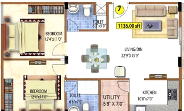 2 BHK Flat in Gunina Linda in Bannerghatta, Bangalore - Image 920997