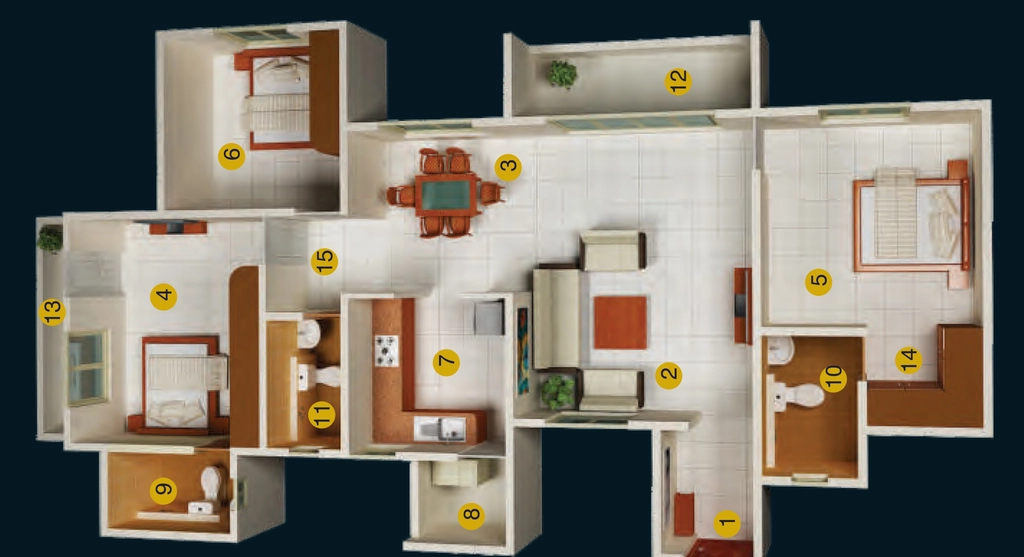 3 BHK Flat in MJ Lifestyle Amadeus in Rayasandra, Bangalore - Image 920994