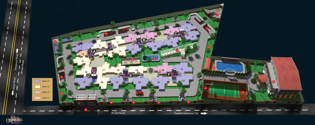 Master Plan of MJ Lifestyle Amadeus in Rayasandra, Bangalore - Image 409729