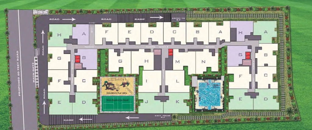 Master Plan of MJ Lifestyle Avershine in Rayasandra, Bangalore - Image 409718