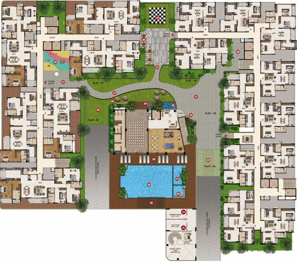 Floor Plan of Infinium Altitude in Ganapathy, Coimbatore - Image 409748