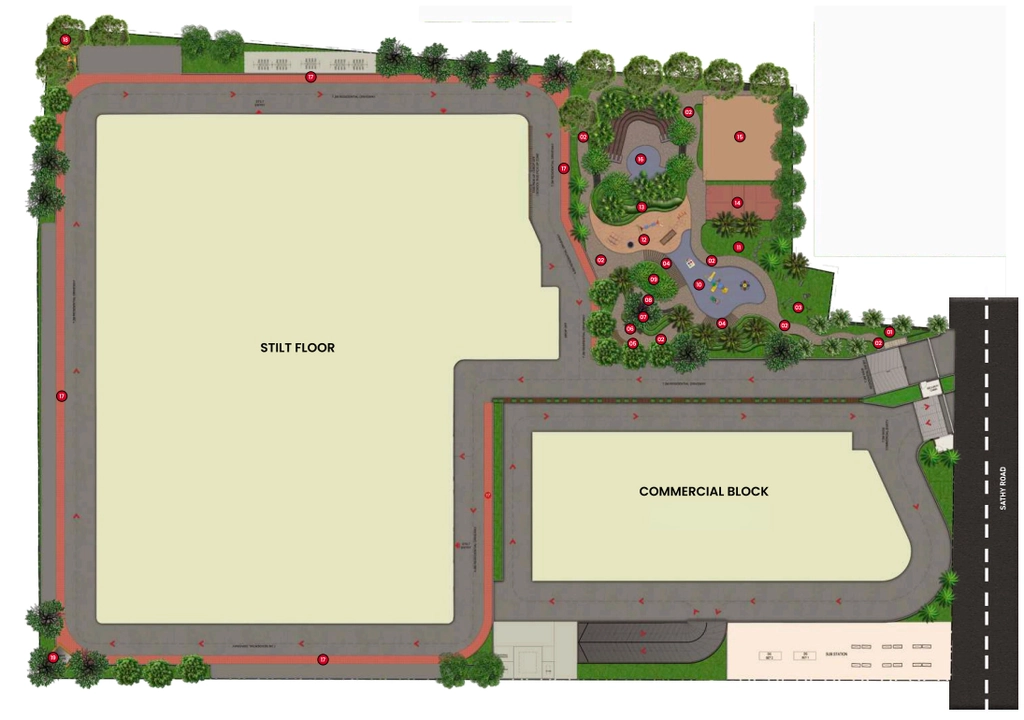 Master Plan of Infinium Altitude in Ganapathy, Coimbatore - Image 409744