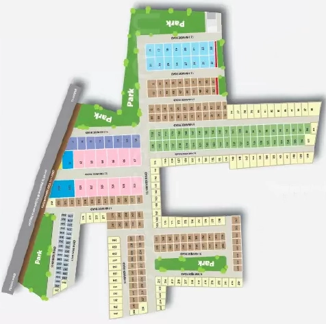 Master Plan of MS Sunny Green Woods in Gattahalli, Bangalore - Image 409771