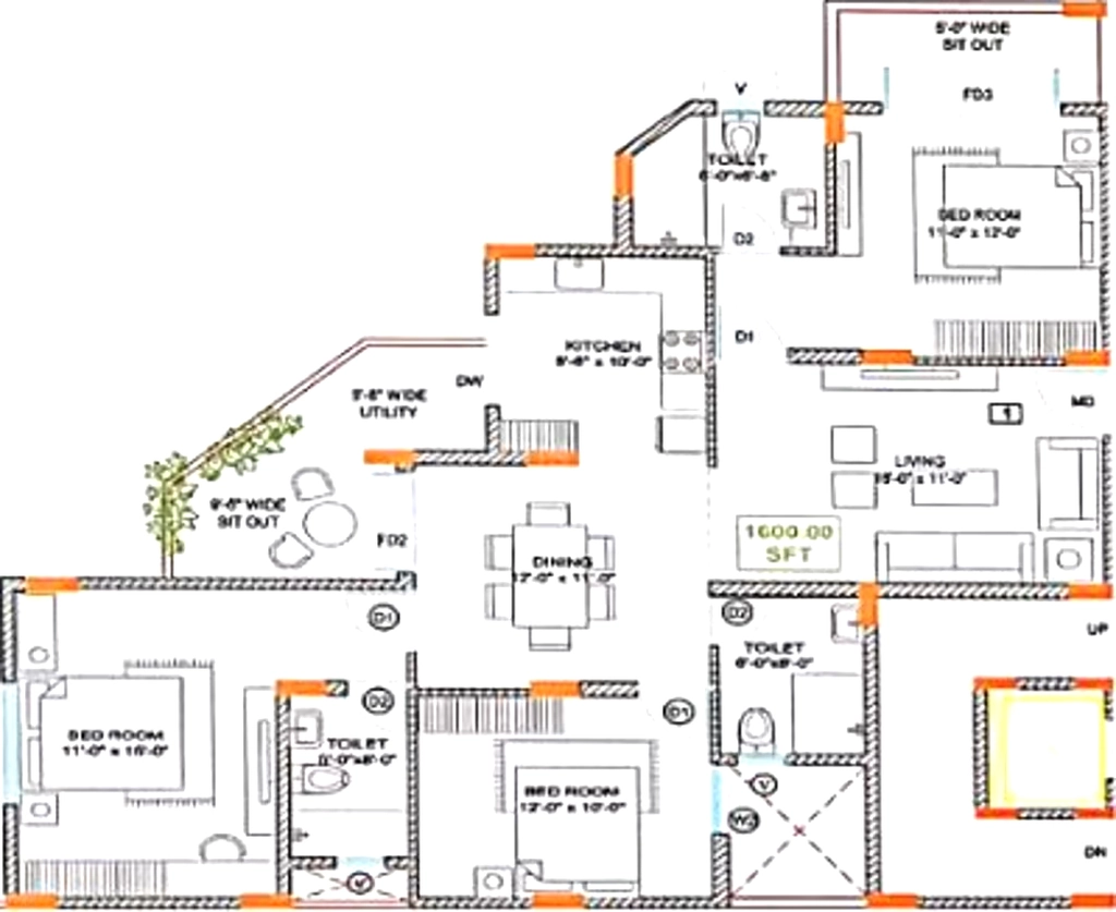 3 BHK Flat in MH Tirumala Heights in Choodasandra, Bangalore - Image 921036