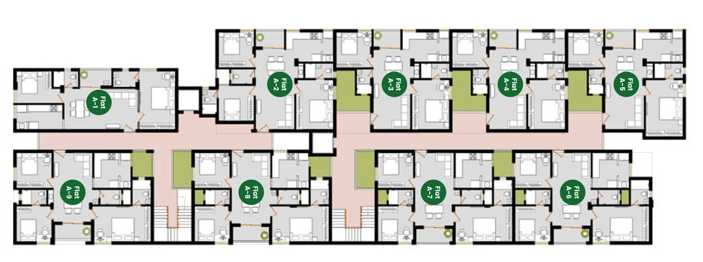Floor Plan of Nithya Clover in Puliakulam, Coimbatore - Image 409857