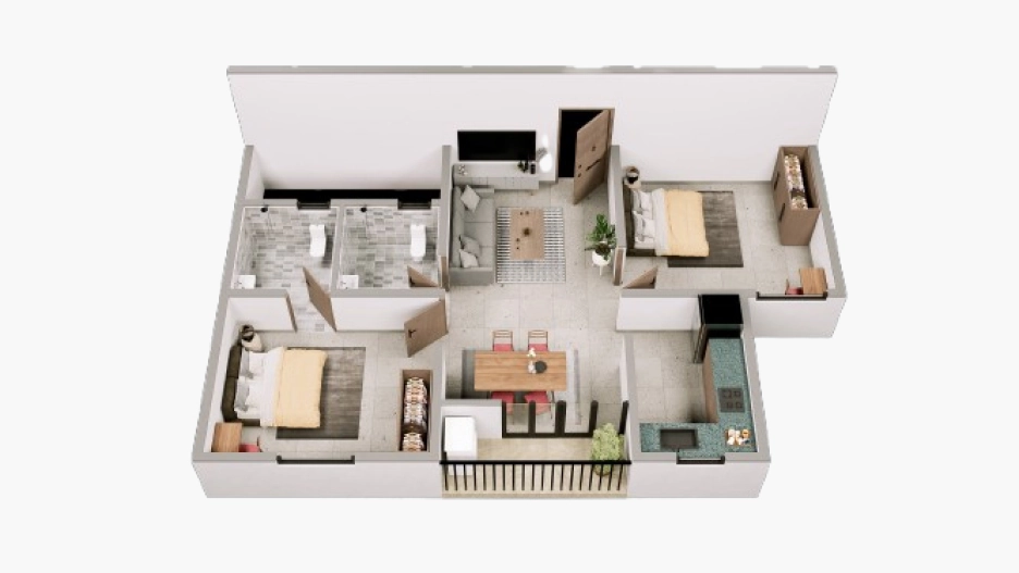 2 BHK Flat in TNCD Magnum City in Vilankurichi, Coimbatore - Image 921093