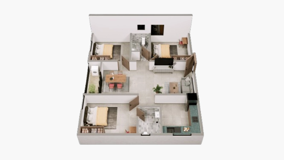 3 BHK Flat in TNCD Magnum City in Vilankurichi, Coimbatore - Image 921094