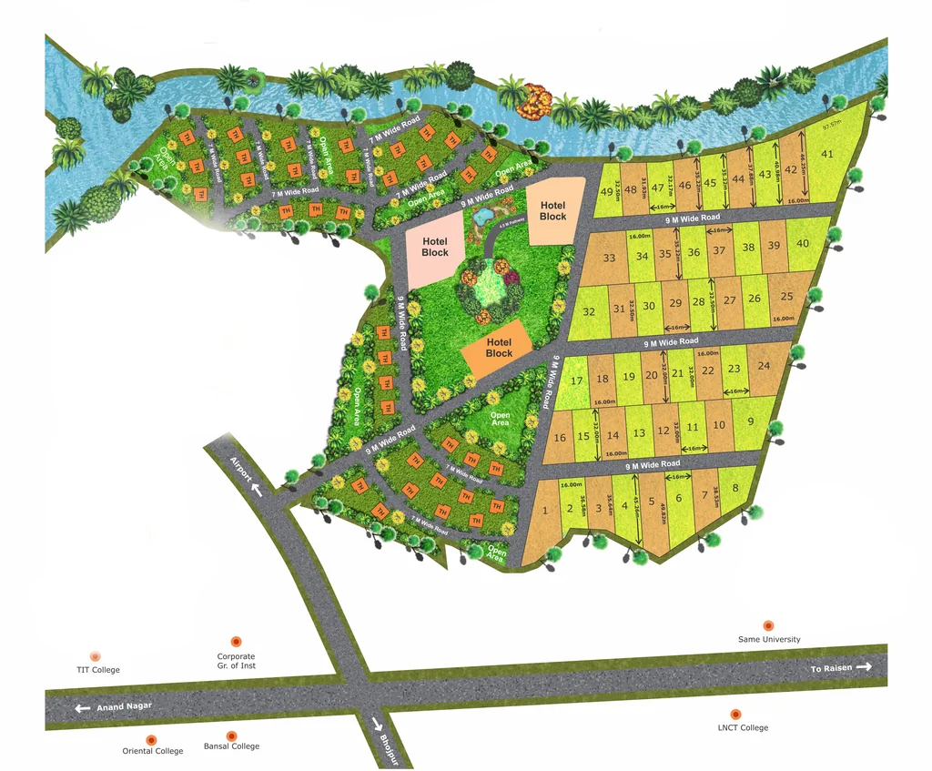 Master Plan of Rakhi Shankaracharya Golden Palm in Misrod, Bhopal - Image 410379