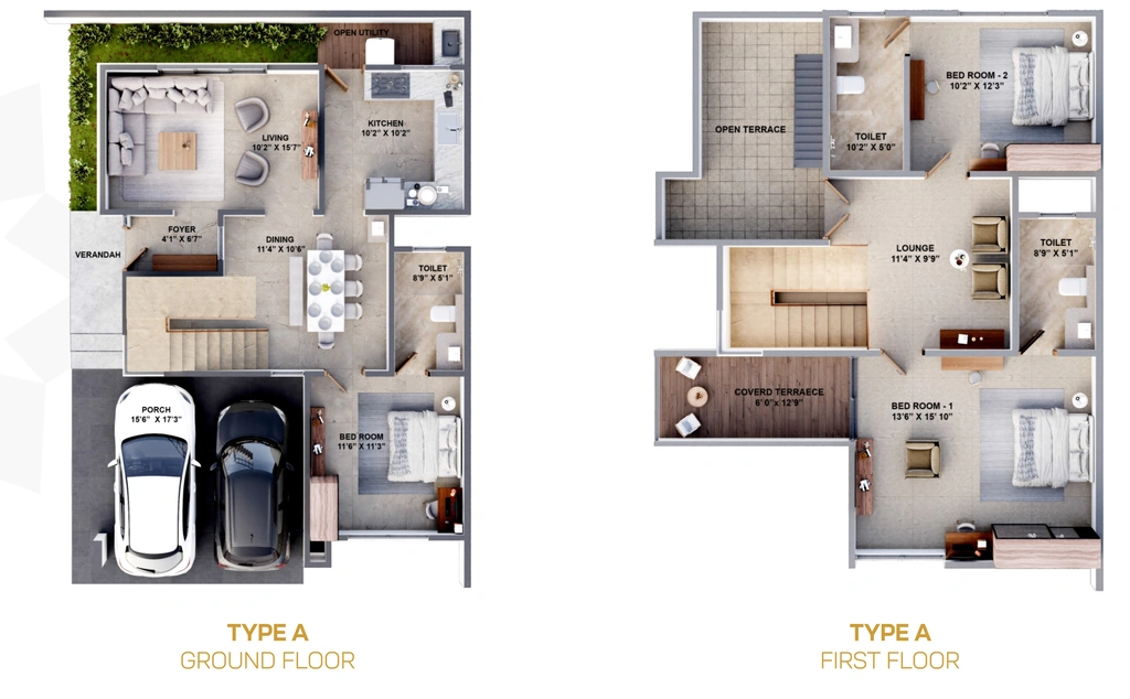 3 BHK House/Villa in TNCD Luxe Town in Kalapatti, Coimbatore - Image 921096
