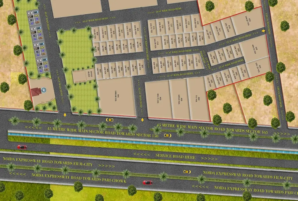 Master Plan of Ahaan Officers Enclave in Sector 161, Noida - Image 409983