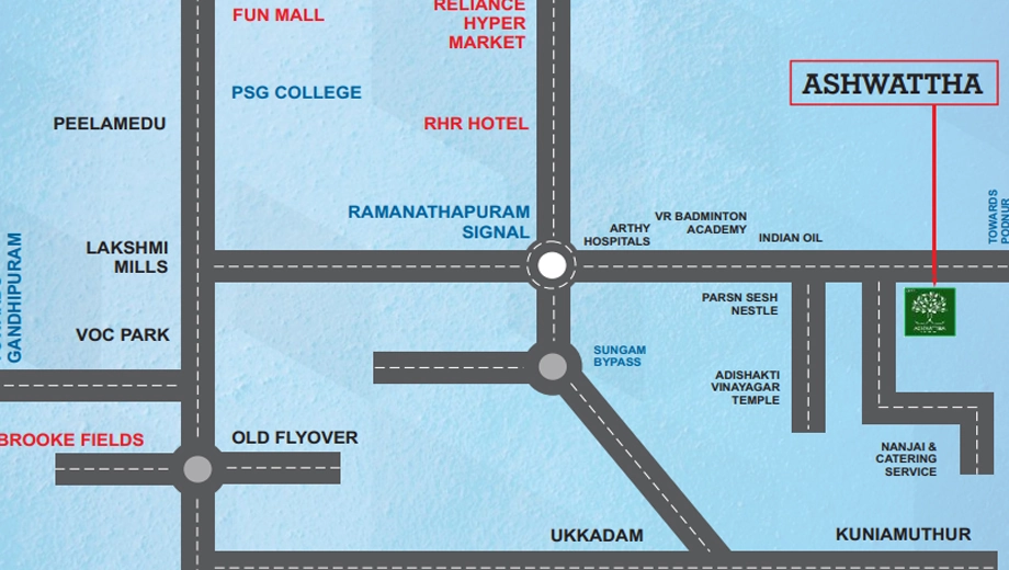 Location of VSK Ashwattha - Image 409979