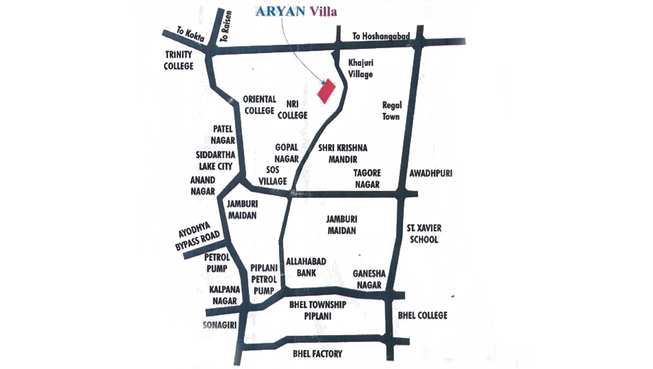 Location of Palak Aryan Villa - Image 410356