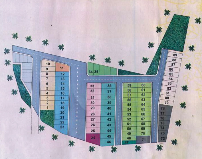 Master Plan of Palak Aryan Villa in Khajuri kalan, Bhopal - Image 410357