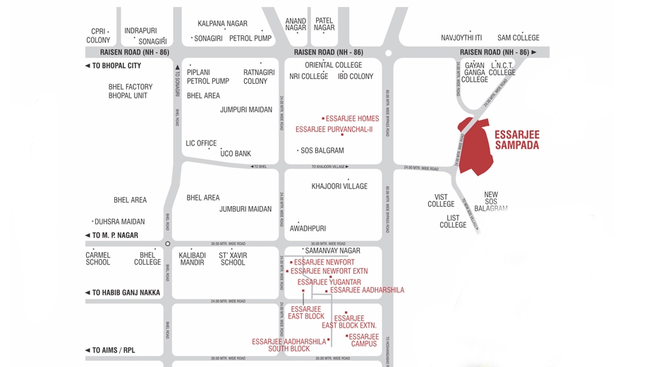 Location of Essarjee Sampada - Image 410283