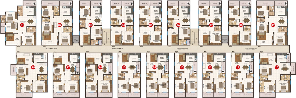 Floor Plan of Adithi Emerald in Gunjur, Bangalore - Image 410093