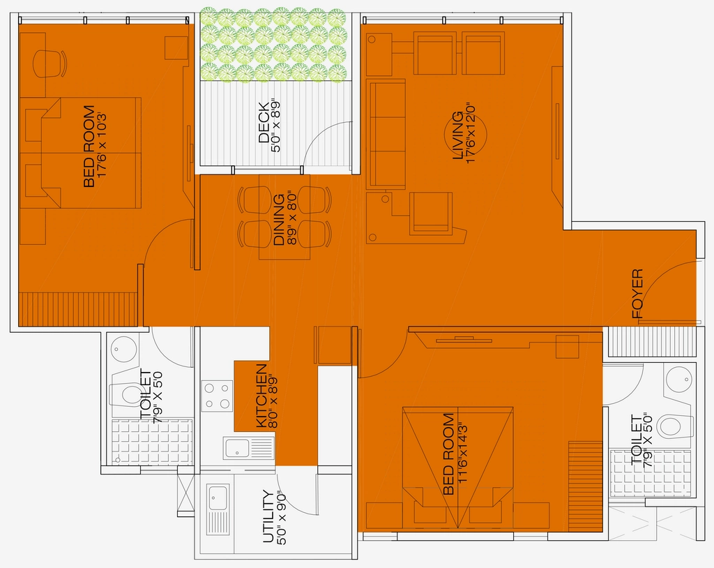 2 BHK Flat in Aditi Tropica in Haralur, Bangalore - Image 921541
