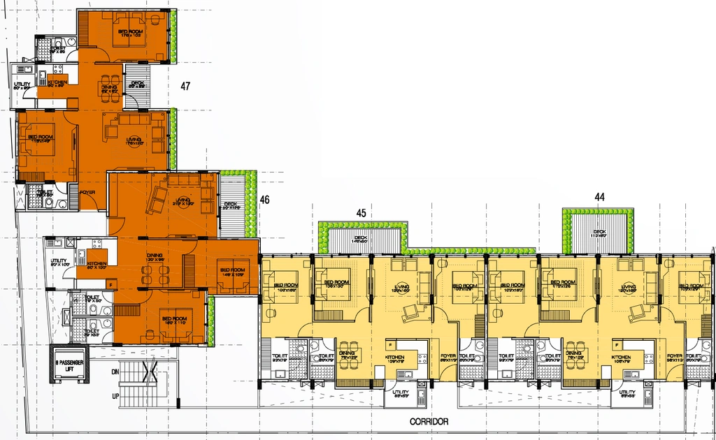 Floor Plan of Aditi Tropica in Haralur, Bangalore - Image 410885