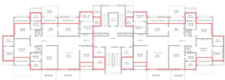 Floor Plan of Panchshil Eon Waterfront in Kharadi, Pune - Image 10803