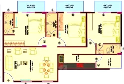 3 BHK Flat in Aspen Prince Princess Palace in Bannerghatta Main Road, Bangalore - Image 921140