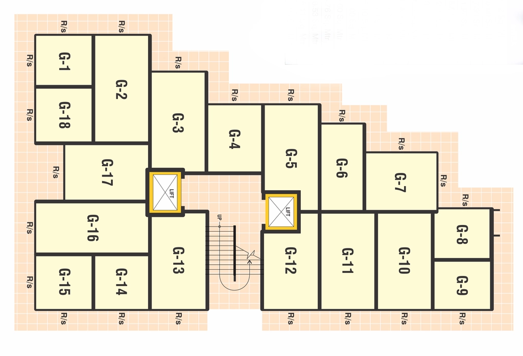 Floor Plan of Commercial Essarjee Sampada in Khajuri kalan, Bhopal - Image 410312