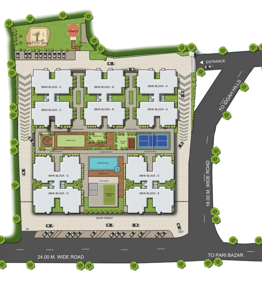 Master Plan of DBL Starlight Titania in Idgah Hills, Bhopal - Image 410232