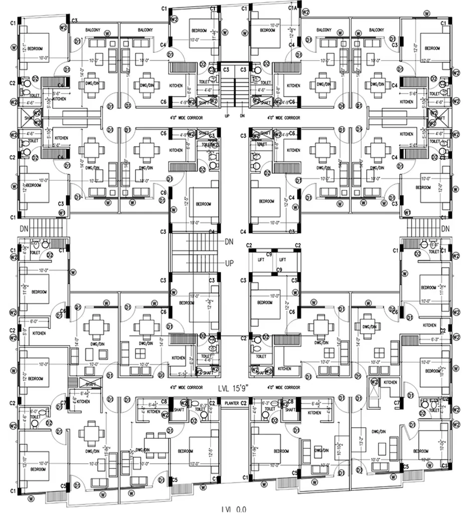 Floor Plan of Sharnam Homes in Sector 110, Noida - Image 410032