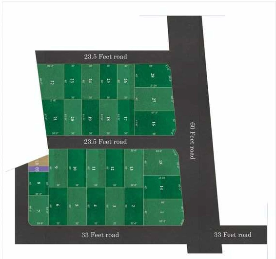 Master Plan of Sun Tamilmani Raju Nagar in Pollachi, Coimbatore - Image 410038