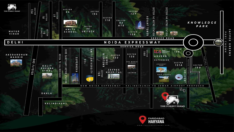 Location of Delhiwood The Forest Farms - Image 410043