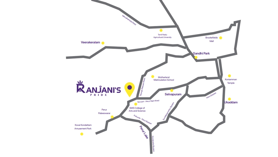 Location of Anubhav Ranjanis Pride in Selvapuram, Coimbatore - Image 410047