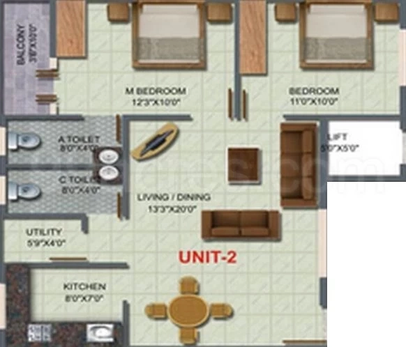 2 BHK Flat in Nishitas Honey Dew in HSR Layout, Bangalore - Image 921137
