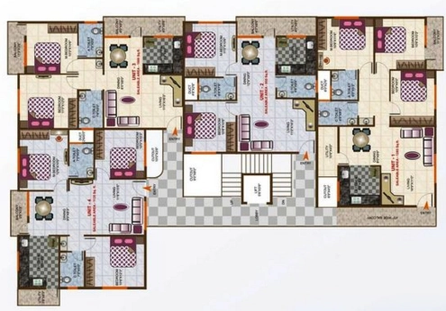 Floor Plan of Nishitas MBS Castle in JP Nagar, Bangalore - Image 410066