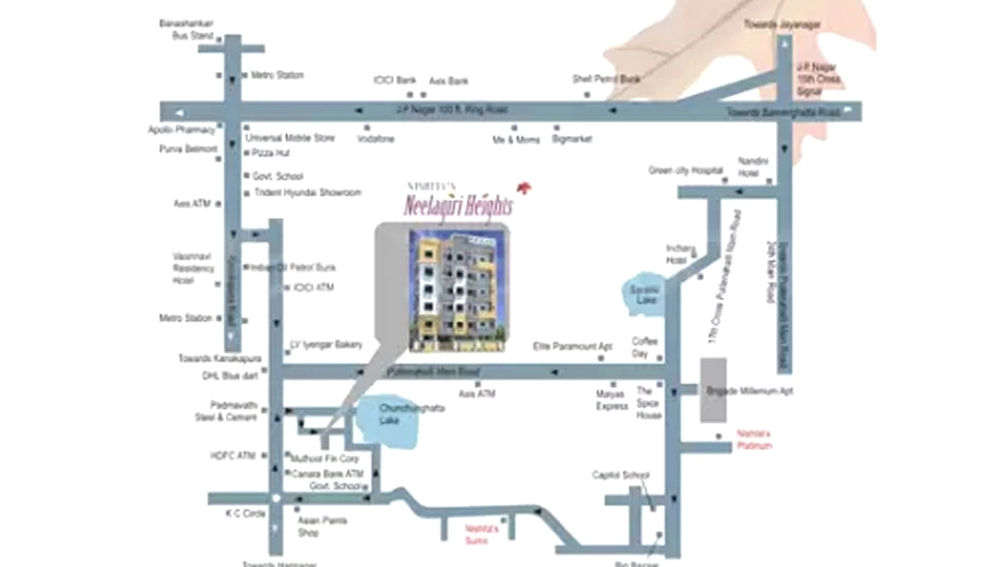 Location of Nishitas Neelagiri Heights - Image 410061