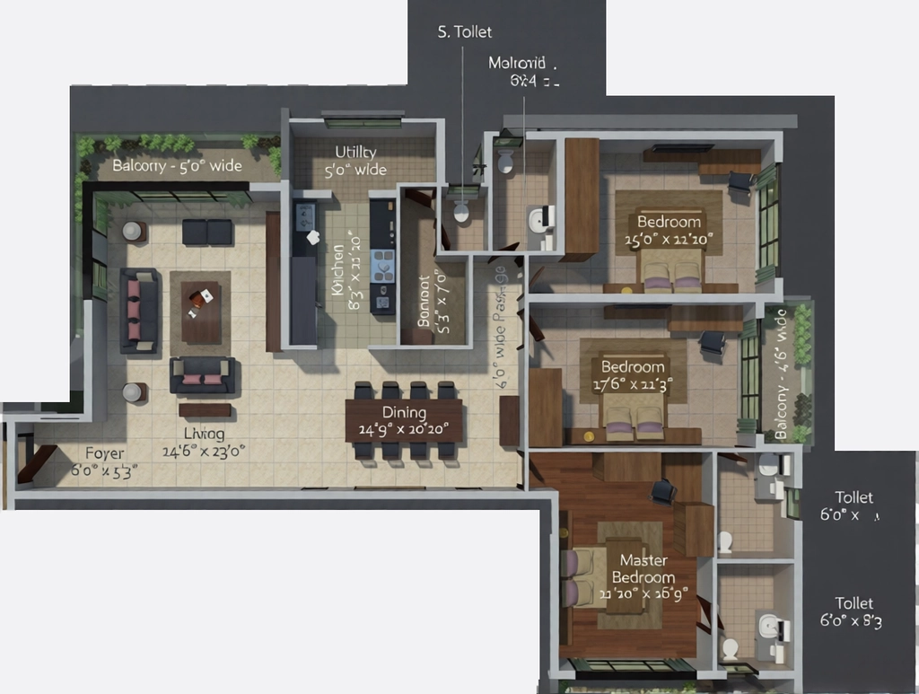 3 BHK Flat in SRR Nydus in Richmond Town, Bangalore - Image 921183