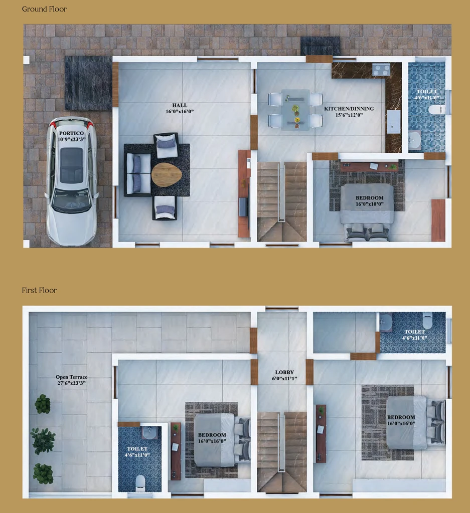 3 BHK House/Villa in Maheshhwari Jivanta in Saravanampatti, Coimbatore - Image 921175