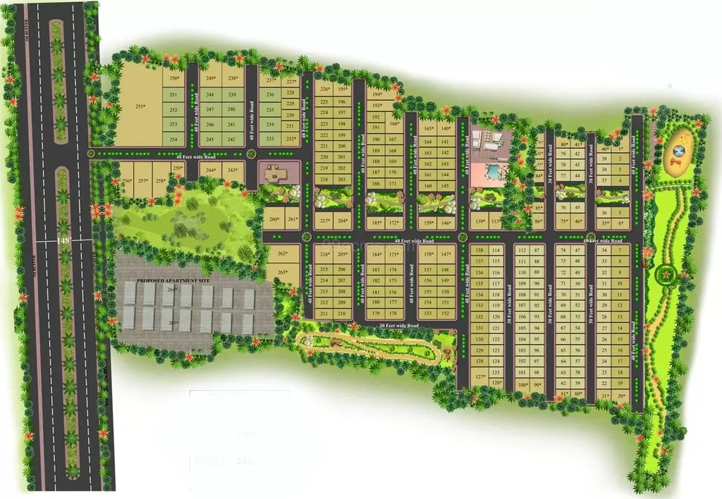 Master Plan of Land SRR Preserve in Devanahalli, Bangalore - Image 410190