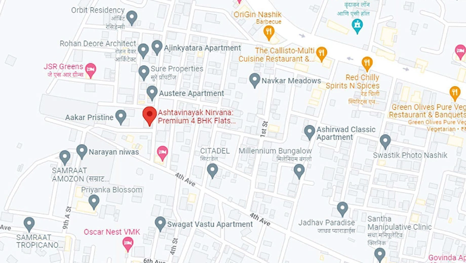 Location of Ashtavinayak Nirvana - Image 410200
