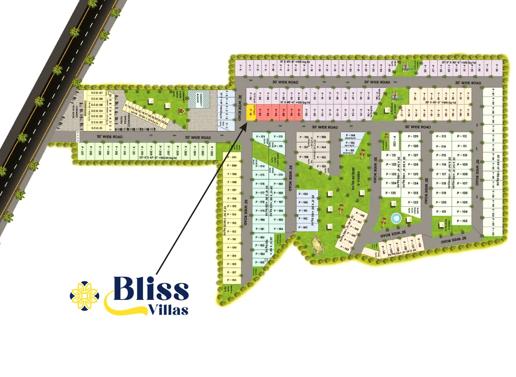 Master Plan of Alpha Bliss Villas in Zirakpur, Chandigarh - Image 410205