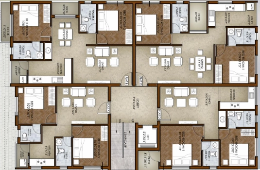 Floor Plan of Sukras Shakti in Thadagam, Coimbatore - Image 410210