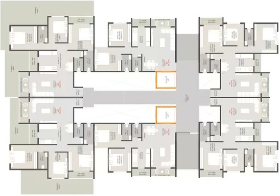 Floor Plan of Daksh Levanta in Adgaon, Nashik - Image 410223