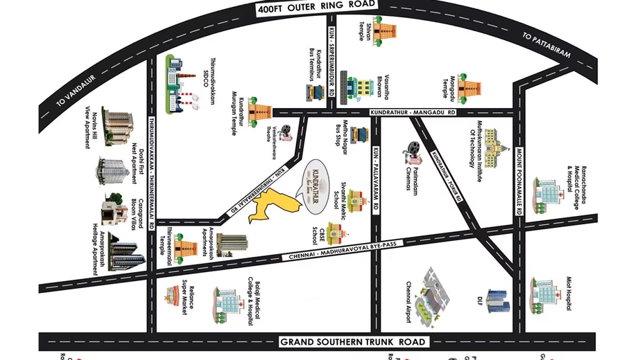Location of Nova KNT in Kundrathur, Chennai - Image 410330