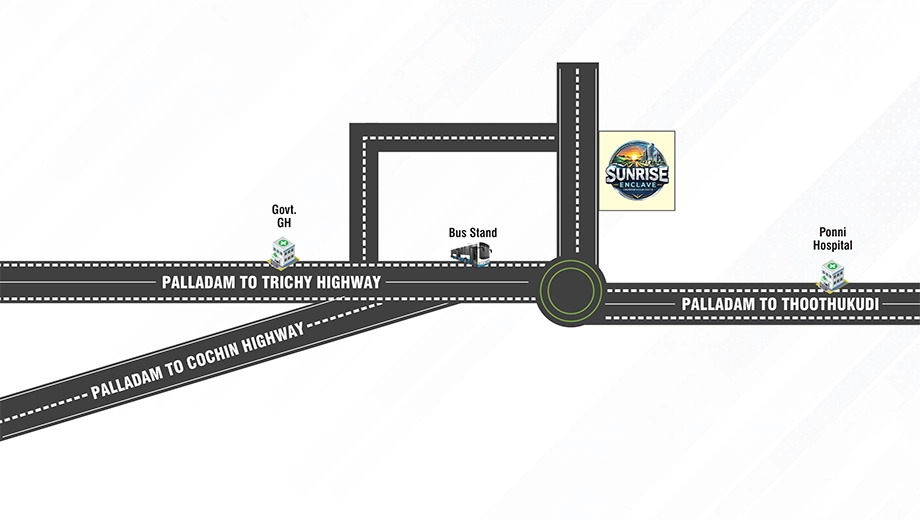 Location of Sunrise Enclave in Tiruppur, Coimbatore - Image 410423