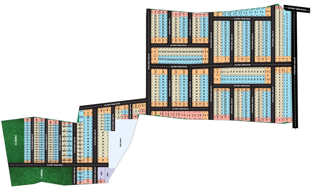 Master Plan of Sunrise Enclave in Tiruppur, Coimbatore - Image 410424