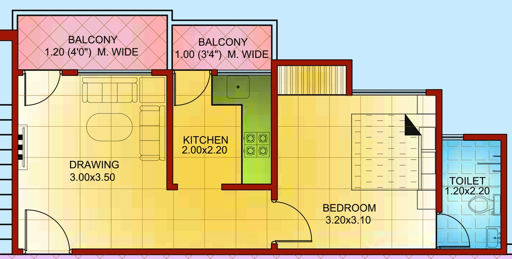 1 BHK Flat in RRG Builders And Developers 1 & 2 BHK Apartments in Ratanpur Sadak, Bhopal - Image 921460
