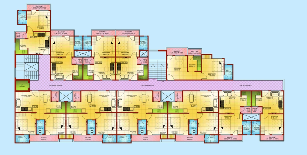 Floor Plan of RRG Builders And Developers 1 & 2 BHK Apartments in Ratanpur Sadak, Bhopal - Image 410720