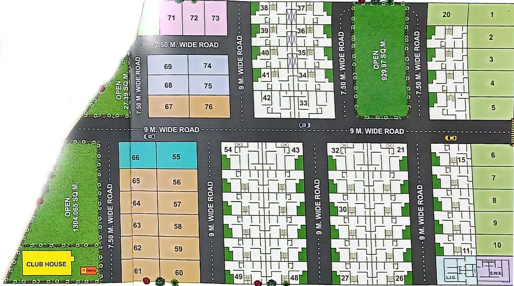Master Plan of MS Shiva LN Estate in Salaiya, Bhopal - Image 410702
